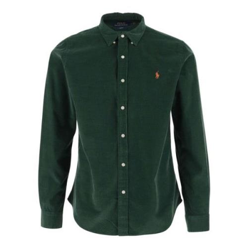 Groen Katoenen Shirt met Logo Polo Ralph Lauren , Green , Heren