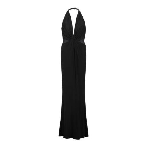 Zwarte Sheer Maxi Jurk Tom Ford , Black , Dames