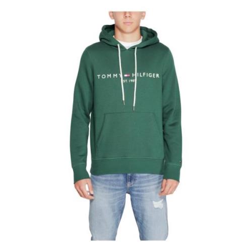 Groene Bedrukte Hoodie Mannen Herfst/Winter Tommy Hilfiger , Green , H...