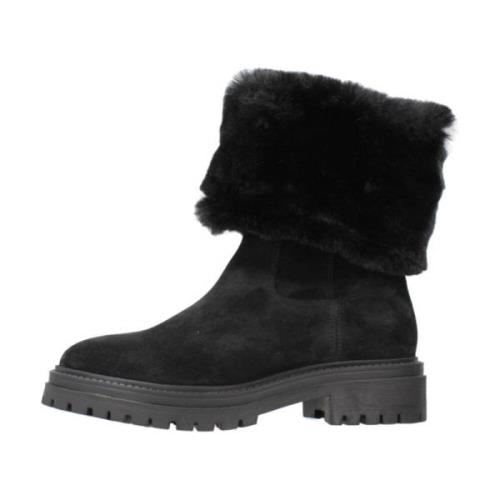 Stijlvolle Winterlaarzen voor Vrouwen Geox , Black , Dames