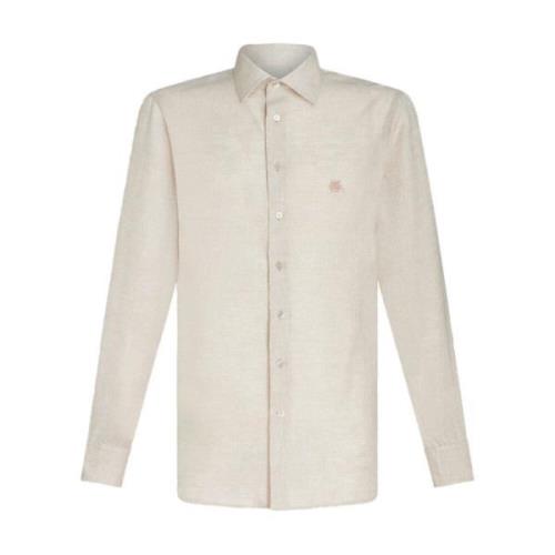 Beige Shirt Roma Logo Etro , Beige , Heren