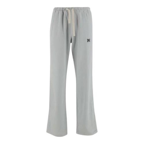 Grijze Katoenmix Track Broek Palm Angels , Gray , Heren