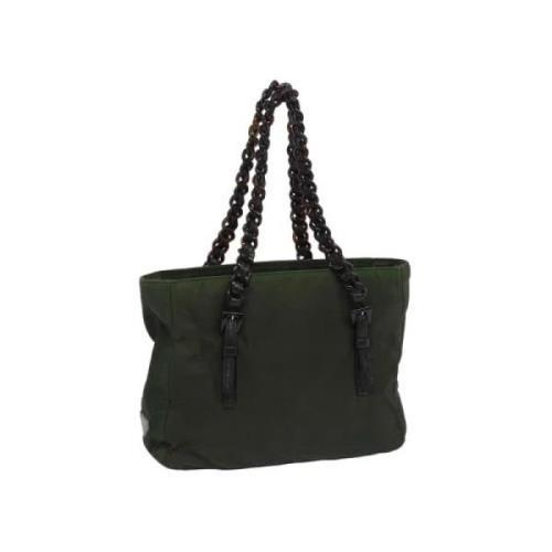 Pre-owned Nylon handbags Prada Vintage , Green , Dames