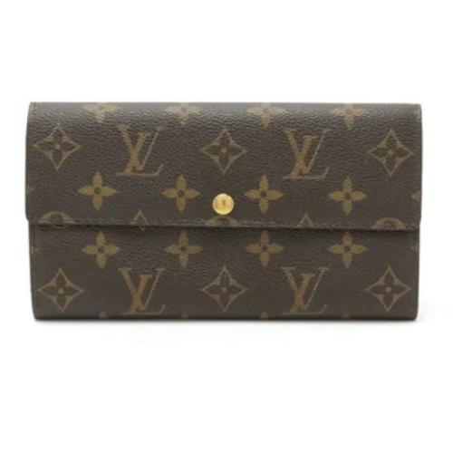 Pre-owned Canvas wallets Louis Vuitton Vintage , Brown , Dames