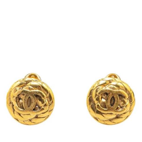 Pre-owned Metal chanel-jewelry Chanel Vintage , Yellow , Dames