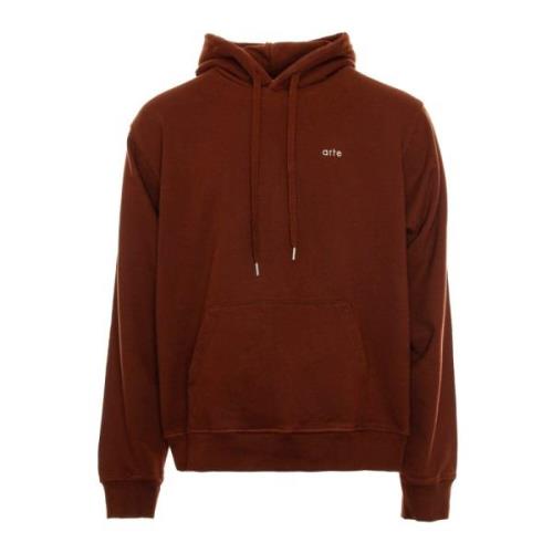 Hoodie met Hartlogo Arte Antwerp , Brown , Heren