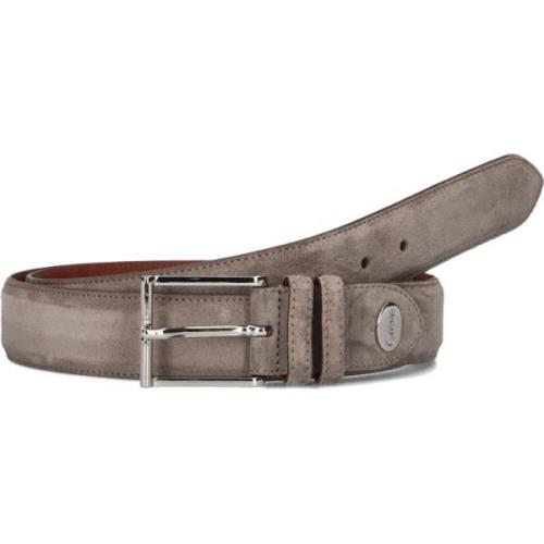 Bruin Leren Riem Greve , Brown , Heren