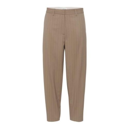 Pinstripe Wortelexemplaar Broek Walnoot Karen by Simonsen , Brown , Da...