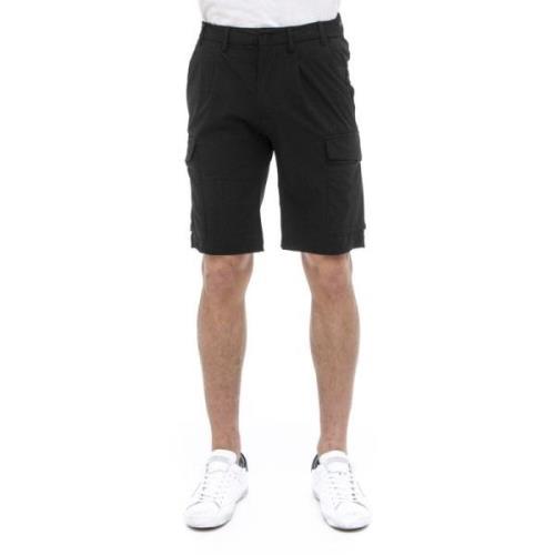 Urban Stretch Bermuda Shorts People of Shibuya , Black , Heren