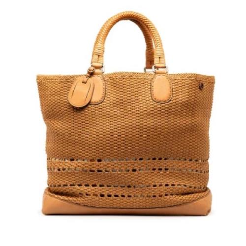 Pre-owned Leather totes Gucci Vintage , Brown , Dames