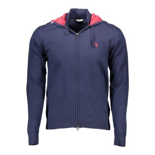 Elegante gebreide vest met capuchon U.s. Polo Assn. , Blue , Heren