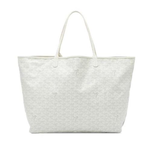 Pre-owned Fabric totes Goyard Vintage , White , Dames