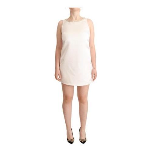 Mouwloze versierde minijurk Elisabetta Franchi , White , Dames