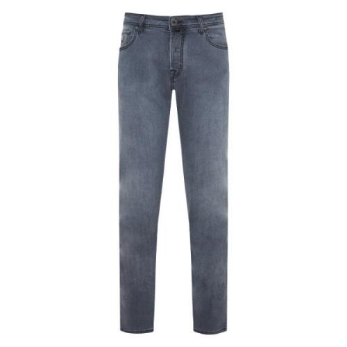 Stretch jeans met binnen details Jacob Cohën , Gray , Heren