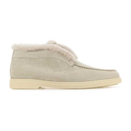 Suede enkellaarzen Santoni , Gray , Dames