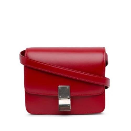 Pre-owned Leather crossbody-bags Celine Vintage , Red , Dames