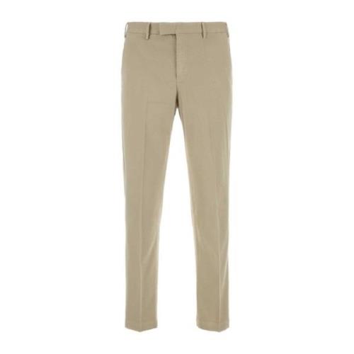 Stretch Katoenmix Zand Pant PT Torino , Beige , Heren