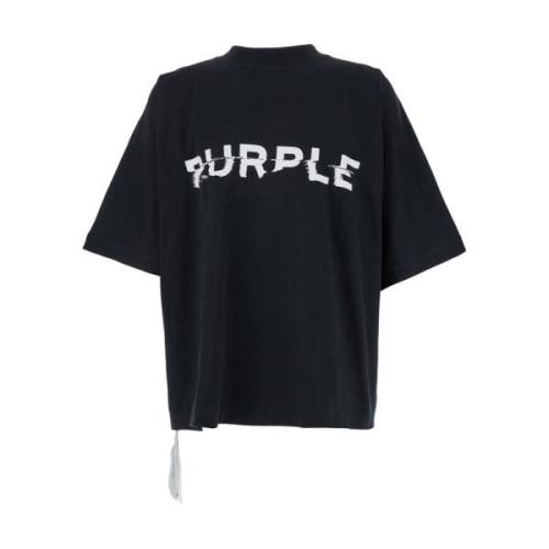 Jersey Oversized T-shirts en Polos Purple Brand , Black , Heren