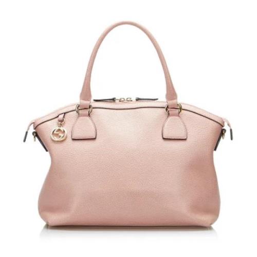 Pre-owned Leather gucci-bags Gucci Vintage , Pink , Dames