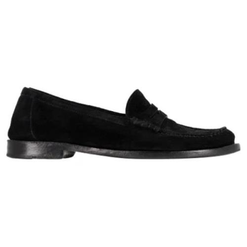 Pre-owned Suede flats Yves Saint Laurent Vintage , Black , Heren