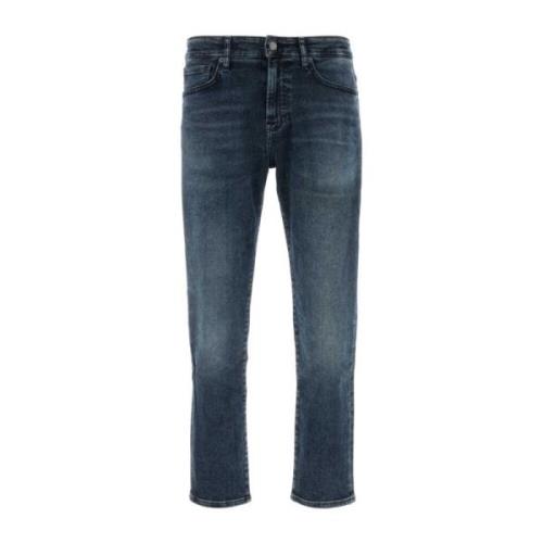 Stretch Denim Jeans Boss , Blue , Heren