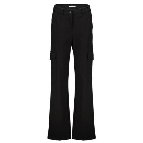 Colette Cargo Broek Red Button , Black , Dames