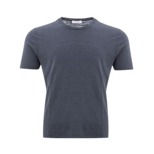 Elegant Grijs Katoenen T-shirt Gran Sasso , Gray , Heren