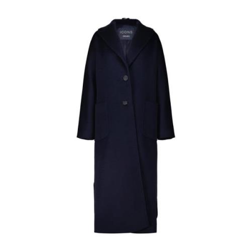 Oversized Wollen Jas Cinzia Rocca , Blue , Dames