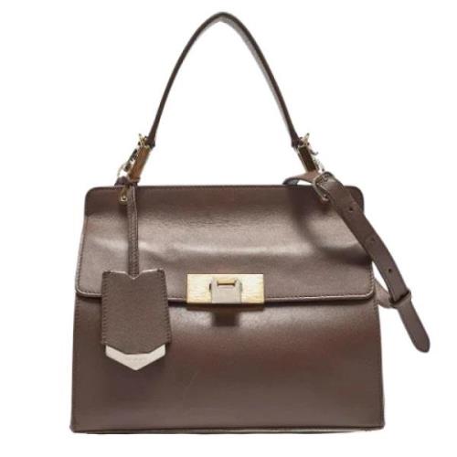 Pre-owned Leather handbags Balenciaga Vintage , Brown , Dames