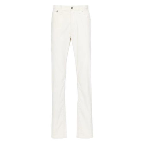 Stretch Cotton Meribel Jeans Brioni , White , Heren