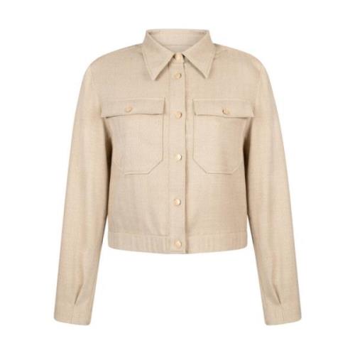 Stijlvolle Jas Jintha PES 512 Aaiko , Beige , Dames