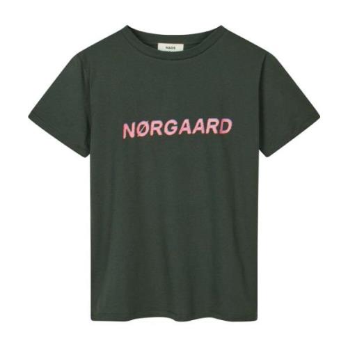 Cool Logo Print Trenda T-Shirt Unexplored Mads Nørgaard , Green , Dame...