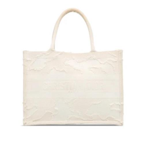 Pre-owned Canvas dior-bags Dior Vintage , White , Dames