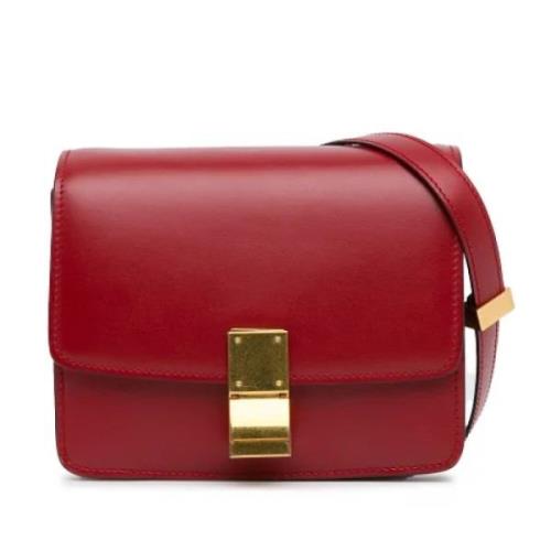 Pre-owned Leather crossbody-bags Celine Vintage , Red , Dames