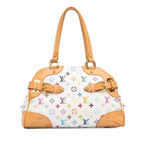 Pre-owned Canvas louis-vuitton-bags Louis Vuitton Vintage , White , Da...