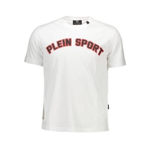 Sportieve Elegantie T-Shirt in Wit Plein Sport , White , Heren