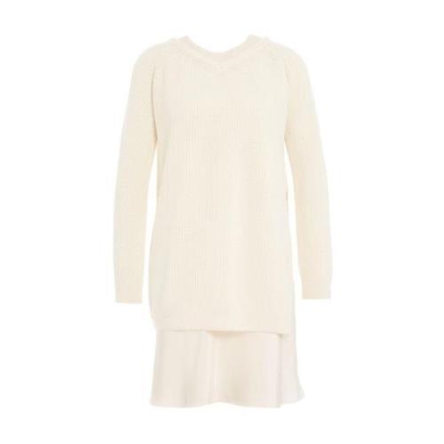 Dresses Semicouture , White , Dames