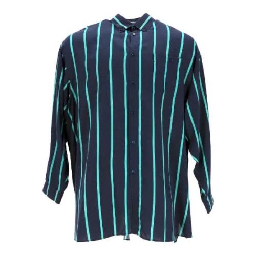 Pre-owned Polyester tops Balenciaga Vintage , Blue , Heren