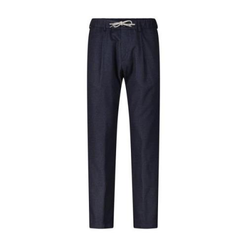 Zijden en Kasjmier Broek Herno , Blue , Heren