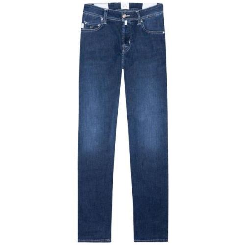 Blauwe Katoenen Jeans Broek Tramarossa , Blue , Heren