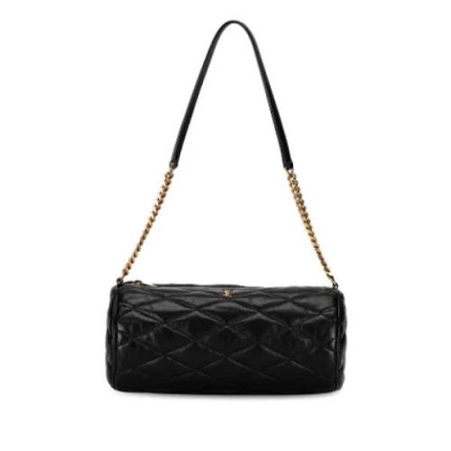 Pre-owned Leather shoulder-bags Yves Saint Laurent Vintage , Black , D...