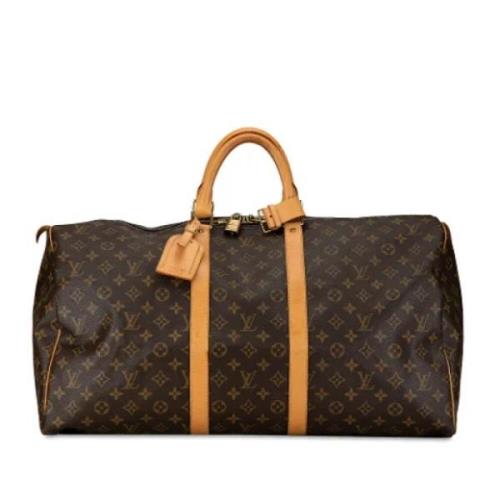 Pre-owned Canvas louis-vuitton-bags Louis Vuitton Vintage , Brown , Da...