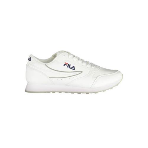 Witte Vetersneakers met Contrastdetails Fila , White , Dames