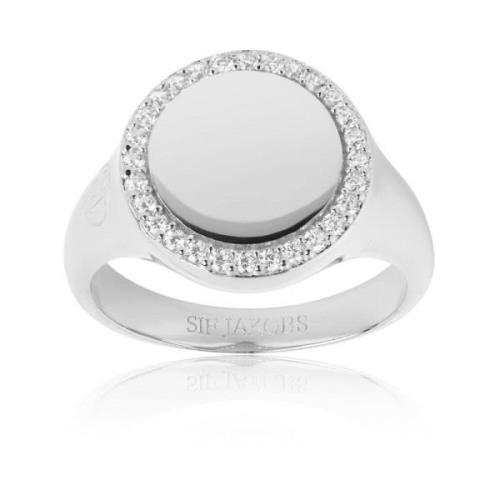 Grande Rhodium-Plated Zilveren Ring Sif Jakobs Jewellery , Gray , Dame...