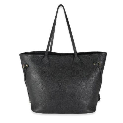 Pre-owned Leather totes Louis Vuitton Vintage , Black , Dames