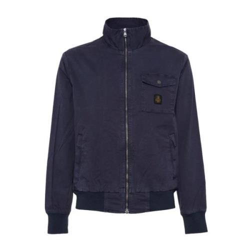 Blauwe Katoenen Bomberjack RefrigiWear , Blue , Heren