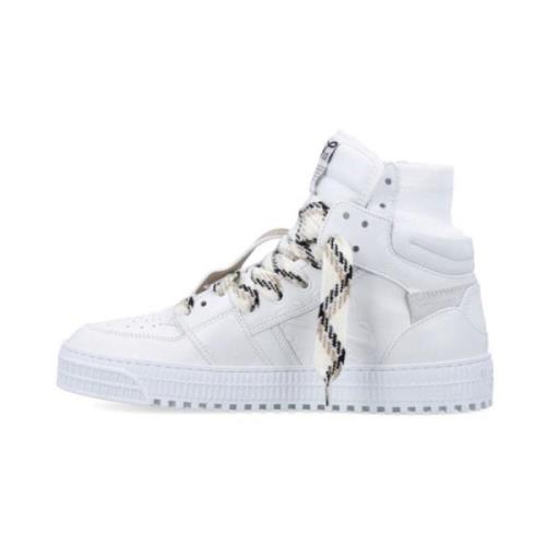 Witte High-Top Sneakers met Pijlen Off White , White , Heren