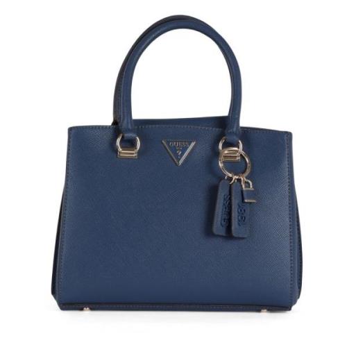 Handtas met saffiano-effect Noelle Guess , Blue , Dames