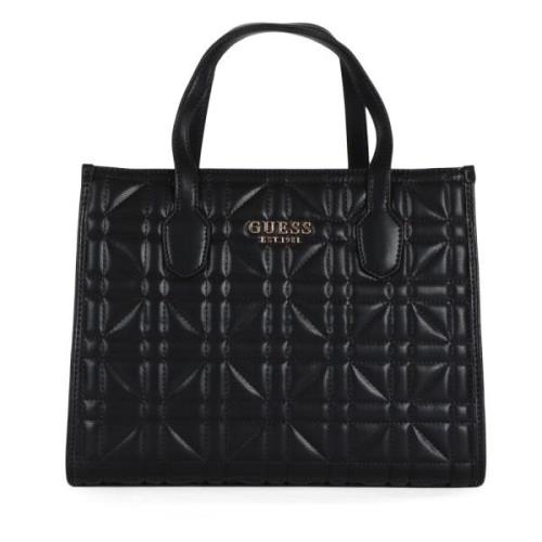 Gewatteerde Handtas Silvana Guess , Black , Dames