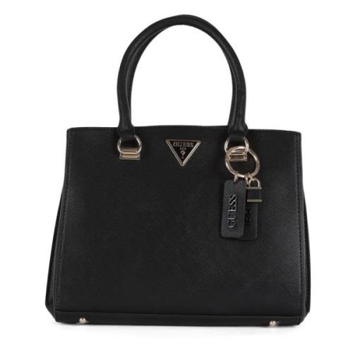 Handtas met saffianoeffect Noelle Guess , Black , Dames